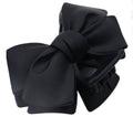 Mane Street Couture Black Bow Hair Claw Clip, Matte Finish, Large Statement Hair Accessory