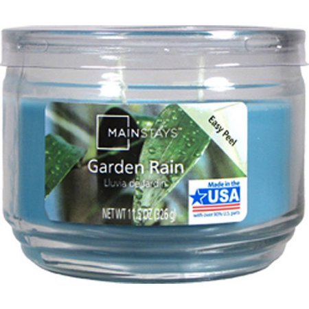 Mainstay 11.5oz Scented Candle, Garden Rain 4-Pack
